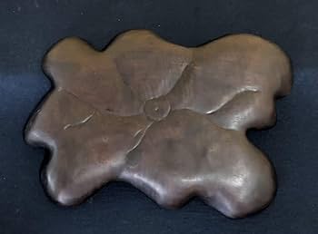 Amazon.co.jp: 《R》煎茶 木彫 刳抜 煎茶盆 葉盆 （240326B3